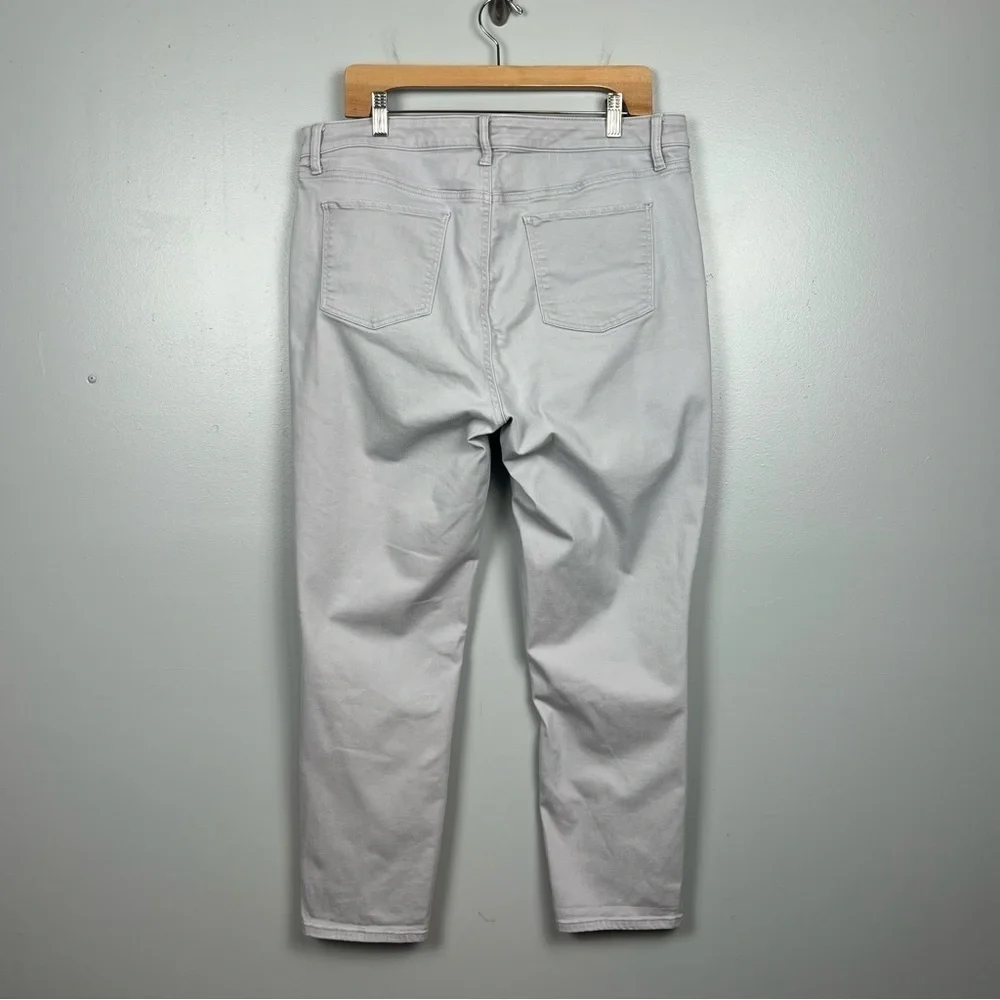 Talbots gray Flawless Five Pocket Slim Ankle denim jeans, size 16. - Picture 2 of 8